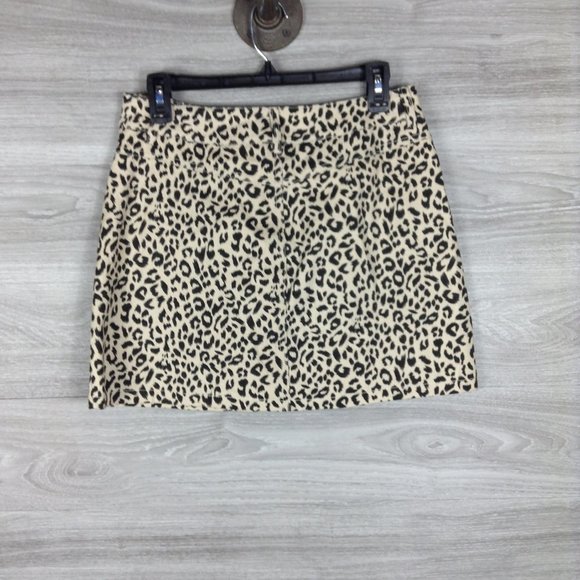 Know One Cares Leopard Print Denim Mini Skirt - Picture 4 of 5